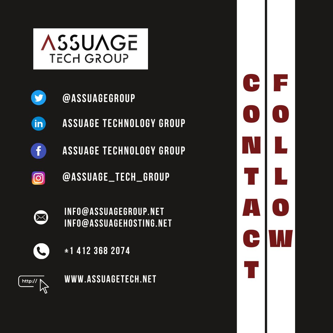 AssuageGroup's tweet photo. Taking the stress out of tech. Contact &amp; Follow us now:
https://t.co/aI1N5BU5SJ

#webhosting #webhostingcompany #webhostingservices #webhostingwordpress #woocommercewordpress #webhost #webhostingtalk #webhostingjoomla #webhostingplans https://t.co/XxBpkduKbF