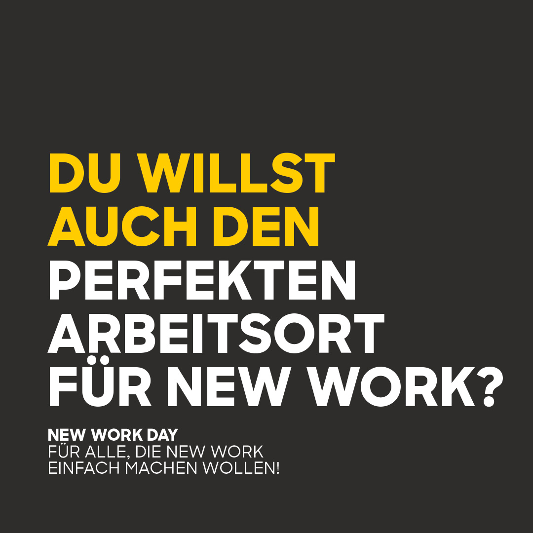 Wir müssen uns  darüber bewusst sein, dass es nicht das eine New Work Konzept für alle gibt. Vielmehr Du brauchen Du und Dein Team  individuelle Lösung, die zu Eurem Unternehmen passen. In unserem New Work Day erarbeiten wir gemeinsam mit Dir ein passendes Konzept! #newwork