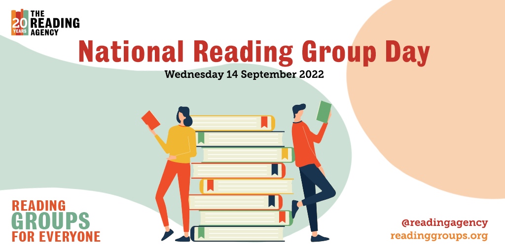 readingagency's tweet photo. We love #readinggroups and in just two weeks we'll be celebrating #NationalReadingGroupDay 2022! 

Join in the celebration with your #bookclub by bringing a friend along to your next meeting: https://t.co/Z1PcznBMSG https://t.co/5sFgScfoWJ