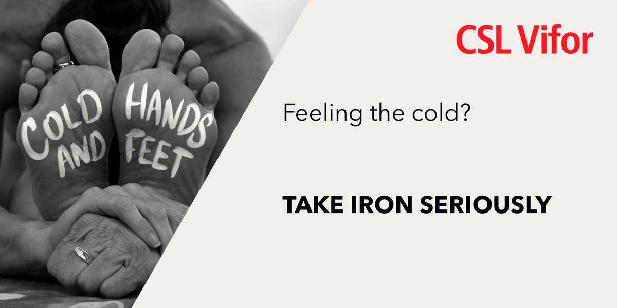 CSLVifor's tweet photo. Feeling cold or being unable to regulate body temperature can be an indication of iron deficiency anemia.
Learn more at https://t.co/P4irkK3AQG
#IronDeficiency #IronDeficiencyDay #IDD #IDA #TakeIronSeriously #ListenToYourBody #coldintolerance #coldhandsandfeet https://t.co/s0Xgqpnbte
