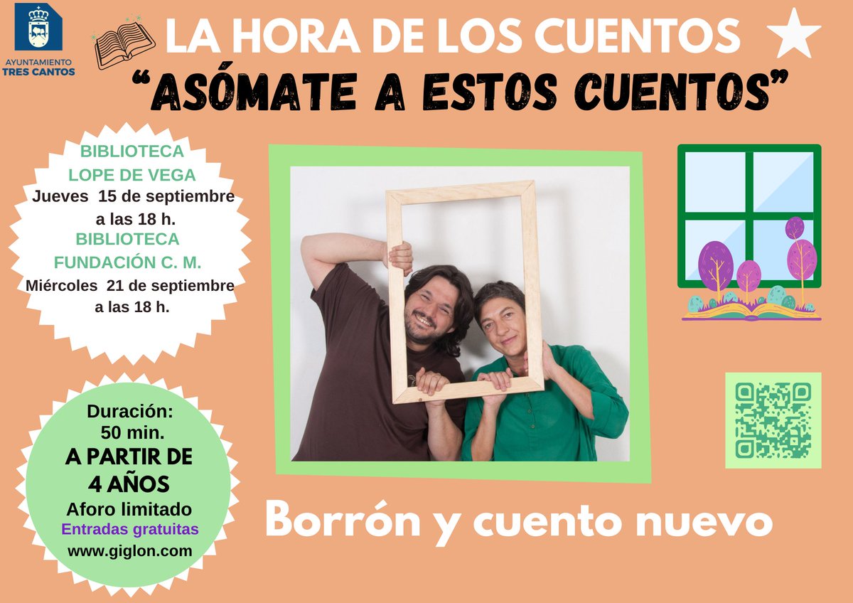 Bibliotecas3C's tweet photo. ¡Comienzan los cuentacuentos!
Borrón y cuento nuevo 
➕4⃣
#BibliotecaLV
@Borroncete 
🔗https://t.co/1mCzopbCNZ https://t.co/LBEbEyGnoV