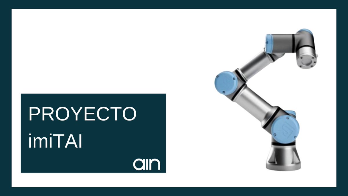 👉¿Conoces el proyecto #imitAI? 
👏Colaboramos para lograr robots industriales que empleen #inteligenciaartifical basada en la Imitación.
🔗bit.ly/3nQUUYC
<a href="/gestamp_es/">Gestamp</a> <a href="/SKFgroup/">SKF</a> <a href="/neuraptic/">Neuraptic AI</a> <a href="/UNavarra/">UPNA - Universidad</a> 

#robotica #navarra #AvanzaJuntos#ProyectosAIN
