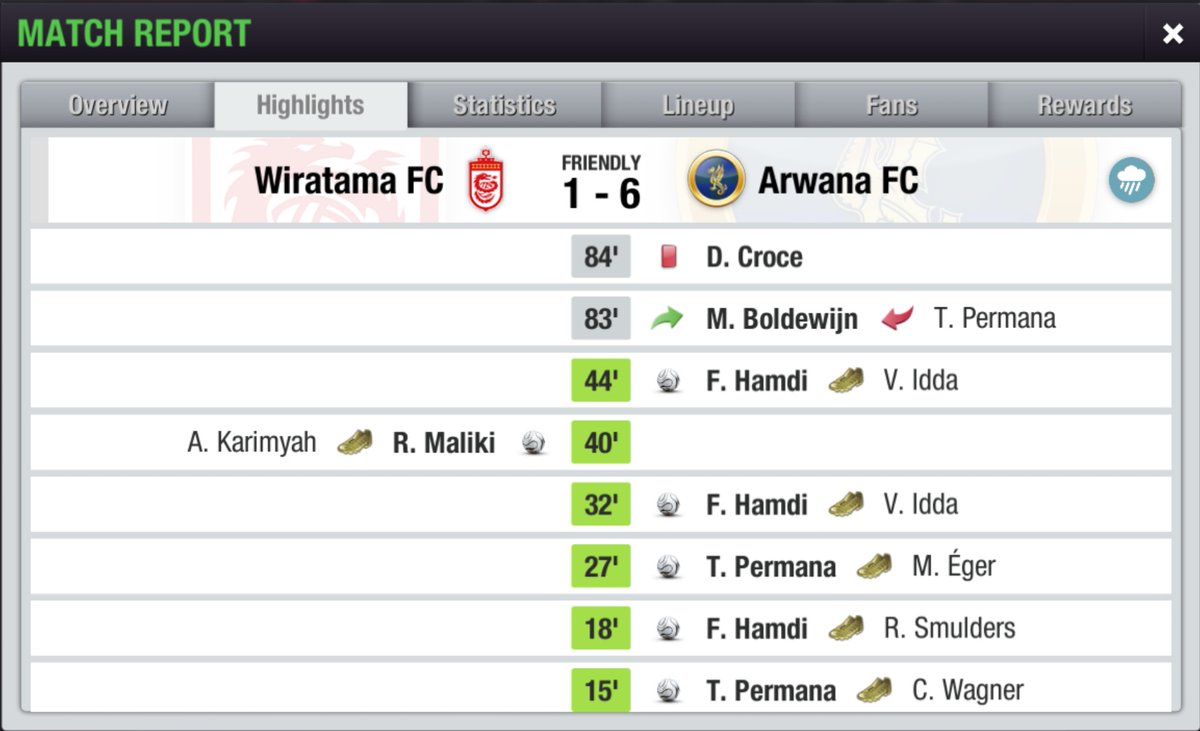 ArwanaFC_TE's tweet photo. LTEI League Cup 5th Edition
Ronde Kedua
@WiratamaFC 1-6 Arwana FC
⚽ R. Maliki 40'
-
⚽⚽⚽ T. Permana 11', 15', 27'
⚽⚽⚽ F. Hamdi 18', 32', 44'
🔴 D. Croce 84'
Kami berhasil melaju ke ronde berikutnya!
#COYBD
#LLC5th
@LTEILeagueCup https://t.co/ggVSE3NwRh