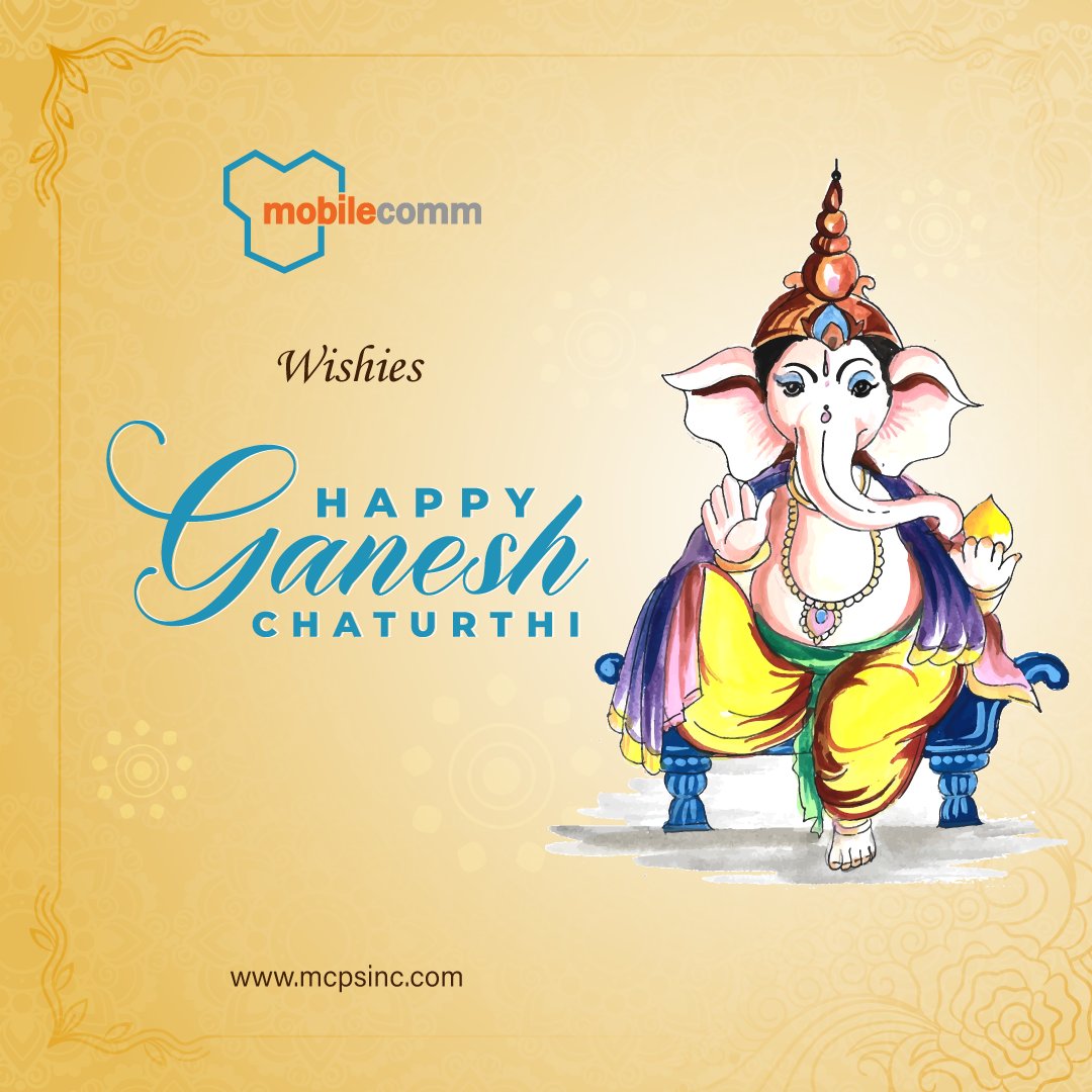 mobilecomm_inc's tweet photo. On this auspicious and cheerful occasion, MobileComm Professionals, Inc wishes that Lord Ganesha brings more joyous moments, smiles, prosperity & peace for you and your families. Happy Ganesh Chaturthi.
#mcpsinc #wireless #telecommunication #happyganeshchaturthi #usa #canada https://t.co/llTZRpdztZ