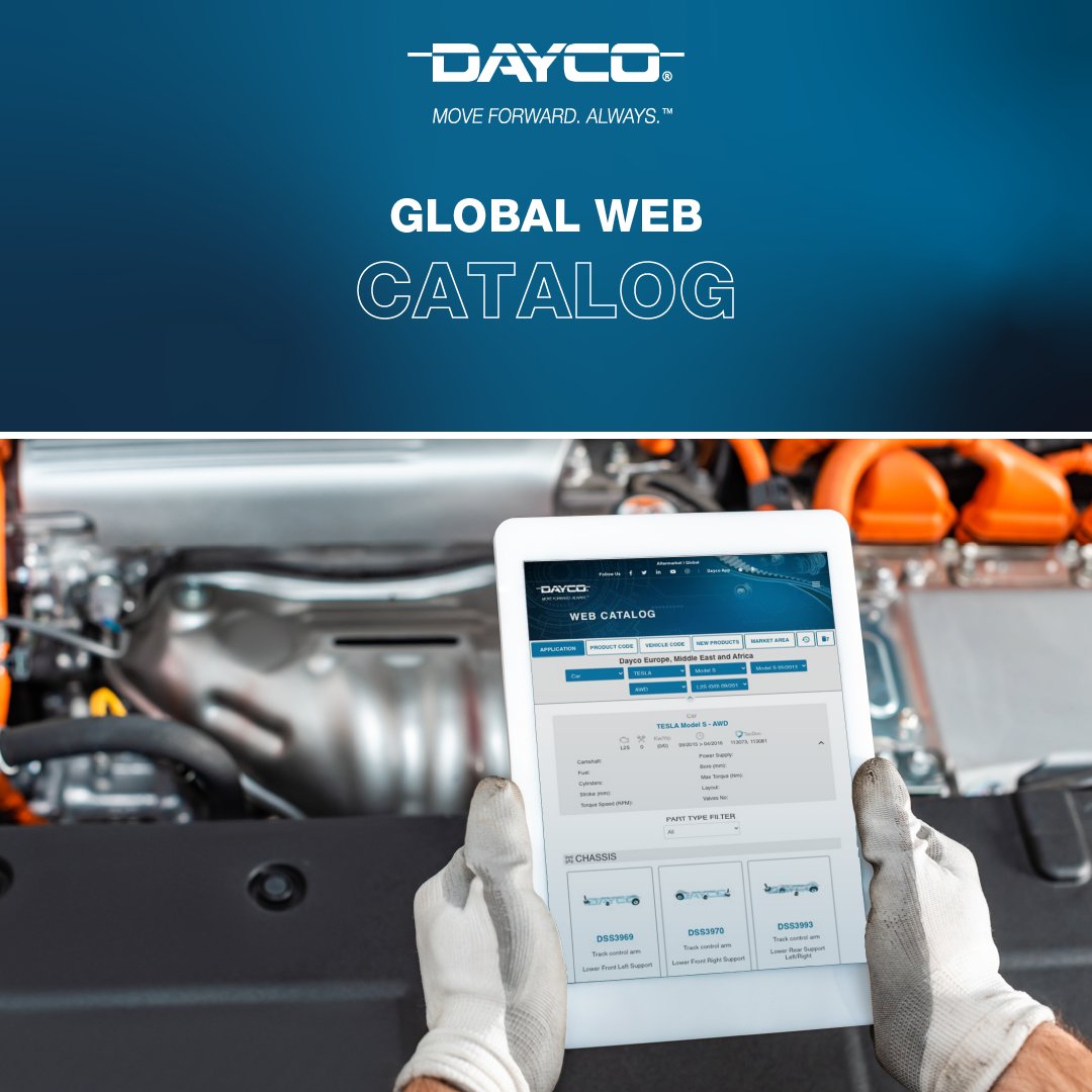DaycoOfficial's tweet image. Dayco’s global web catalog is the perfect tool to find the correct replacement parts in the easiest and quicker way.

Check it out &amp;gt; daycoaftermarket.com/en/catalog/

#Dayco #MoveForwardAlways #WebCatalog