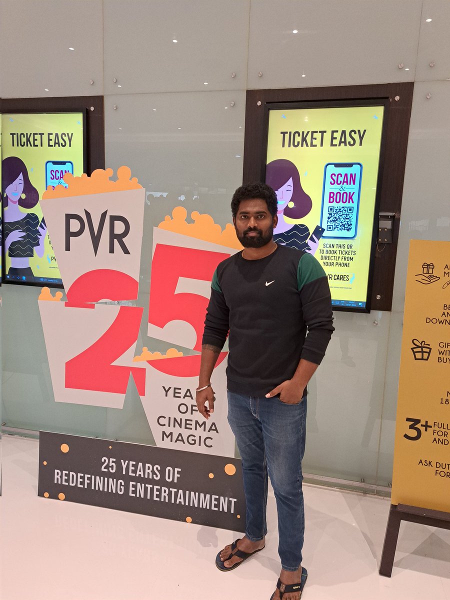 TheTamiz's tweet photo. #PVR
#25yearsofpvr
#Cobra #CobraFDFS #CobraFromToday https://t.co/IqCZttQO8J