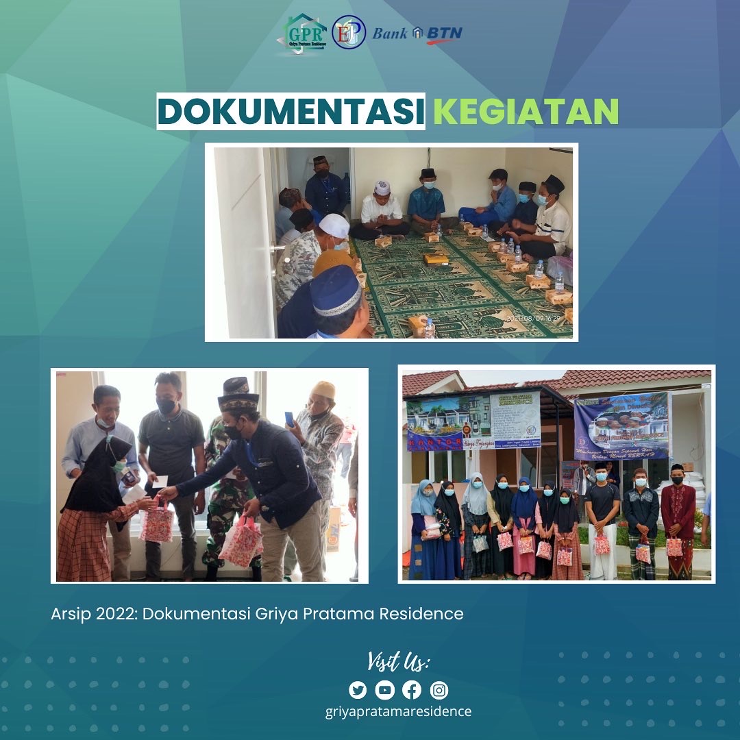griyapratamare1's tweet photo. "Berbagi dengan orang lain adalah bentuk terbaik mensyukuri apa yang telah kita dapatkan"

#kpr #kprsyariah #kprrumah #kprbtn #kprjabodetabek #jualrumahkomersil #jualrumahkomersilmurah #jualrumah #berbagiituindah #sedekah #btn https://t.co/JoT421A3YV