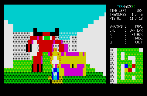 mikkun_jp's tweet photo. GNU/Linuxの様なUnix系OS向けターミナル用ゲーム三部作です:

AWK製落ちものパズル「AWKTC」
https://t.co/ck5kuVNHbf

AWK製疑似3DFPS「TERMMAZE3D」
https://t.co/buPdsMefSj

GNU sed製マインスイーパ「sedmines」
https://t.co/Pyx4Fx2zaL

以上、ちょっとした暇つぶしにどうぞ

#awk #sed #linux https://t.co/ck7lOnpO21