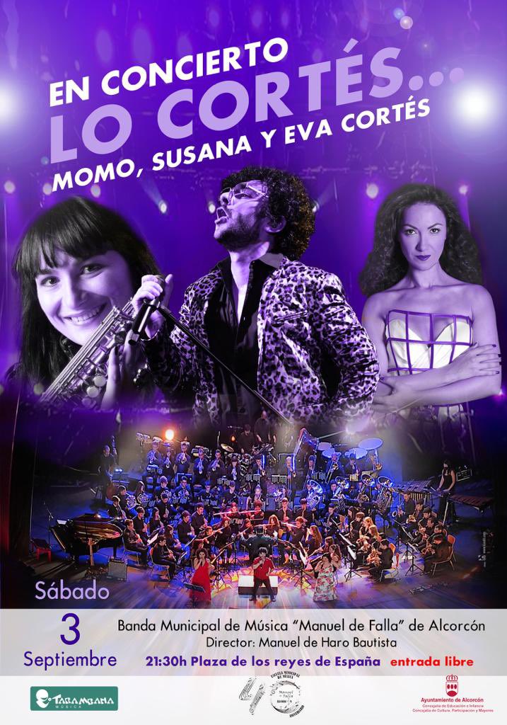 momocortes's tweet photo. ✅ Me pasan el cartel corregido. Había un error en el anterior. 
La hora del concierto es las 21:30. 
Este sábado 3 en la plaza Reyes de España ( Ayuntamiento)
Ayúdame y comparte entre tus contactos para correr la voz 🙏 https://t.co/NZLD7TuXiV