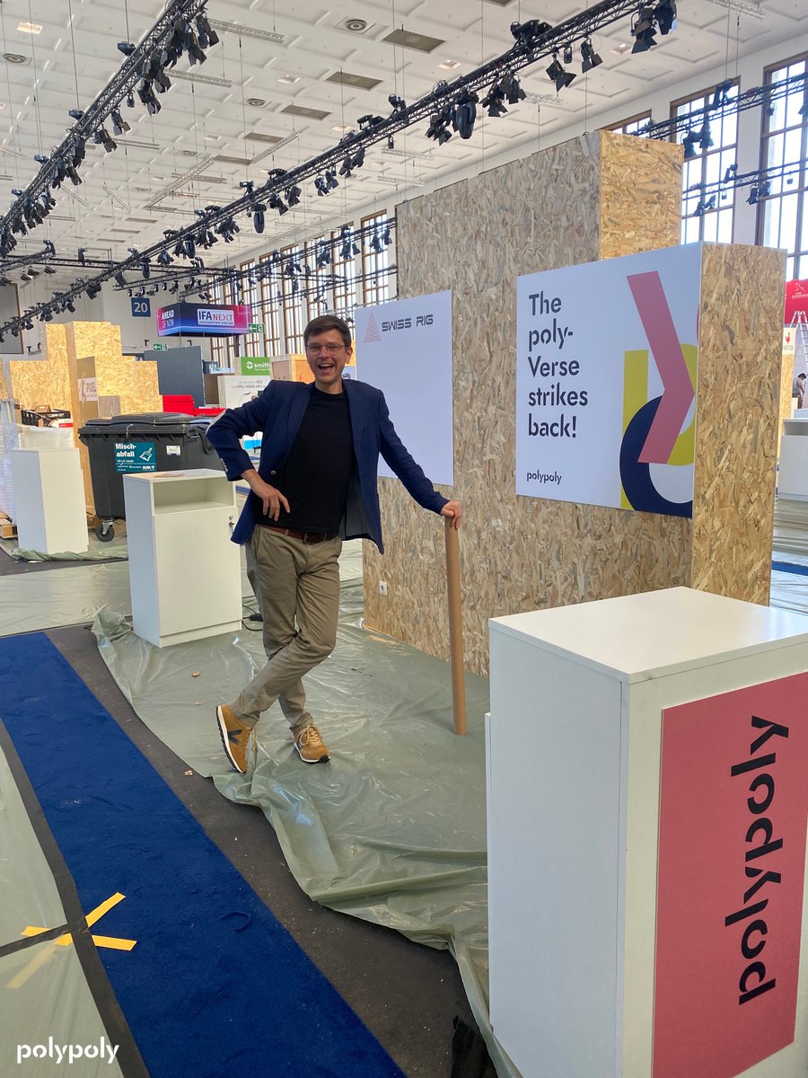 polypoly's tweet image. Mit der Ankündigung unseres Media Briefings haben wir bereits gestern die Katze aus dem Sack gelassen: #polypoly ist auf der #IFA2022 🥳
Wir sind gerade an unserem Stand angekommen und… was sollen wir sagen? Wir bauen dann mal auf 😂