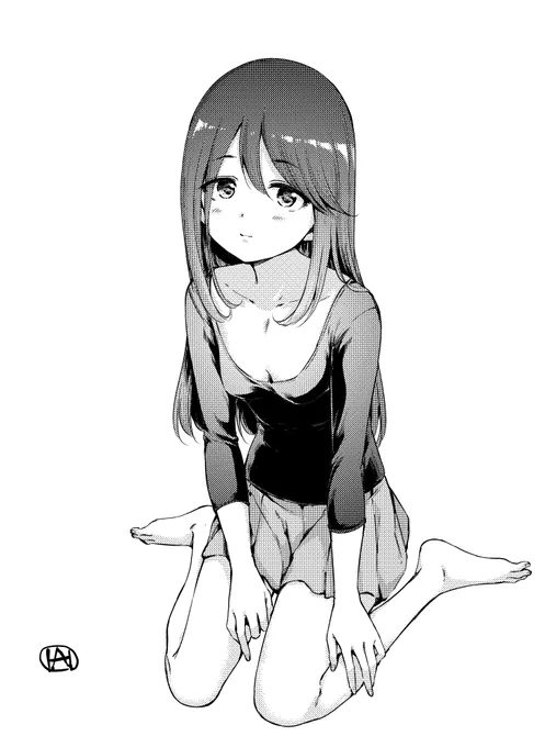 らくがき。次回作ヒロインなんだけどもネームまったく出来てなくてヤバイ・・・ 