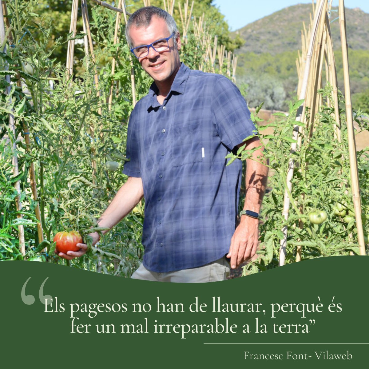 Vilaweb ha fet una entrevista al Francesc Font, parlant d'agricultura regenerativa.
Podeu llegir l'entrevista completa a: 
vilaweb.cat/noticies/franc…