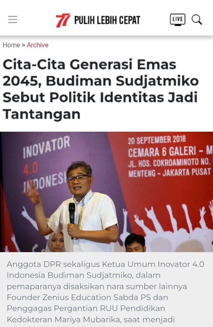 Kalau Pak Tua <a href="/Karsono12732862/">Karsono</a>  Cita-Citanya Mau jadi apa? Mau POLIGAMI kawin Lagi ya?😜😝
@pengarang_sajak