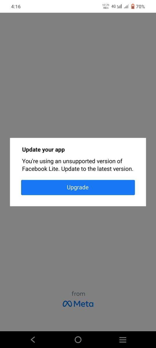 Gokulachselvan0's tweet photo. Most of fb lite customers are facing problem in using fblite app (Facebook Lite).App shows it needed update even in the latest version
#Fbdown
#facebooklitedown #Facebook #fblite. @RealTamilSelvan @TamilTechOffici @C4ETechTamil https://t.co/CuIhIyLC8h