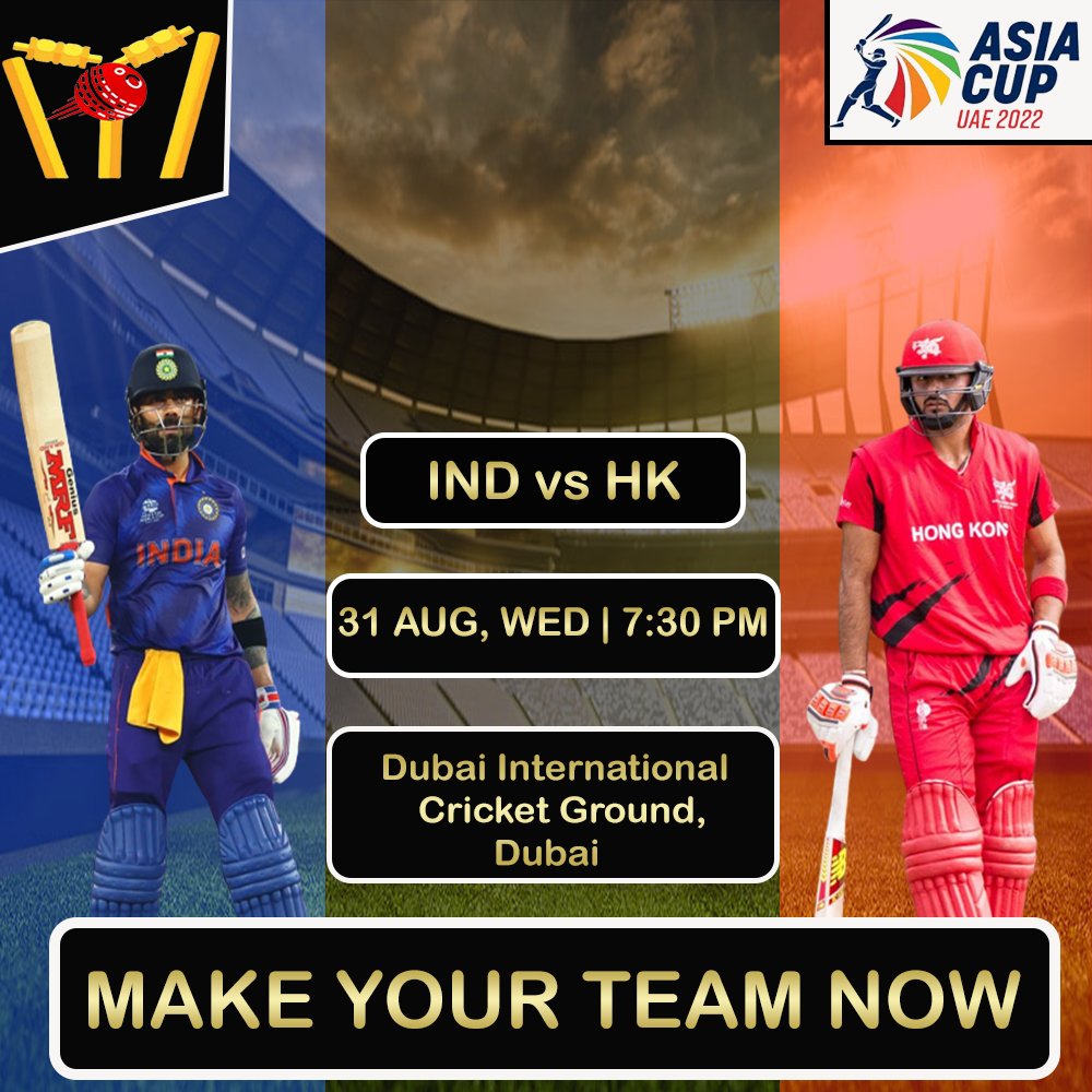 Will #Rohit & #Kohli hit 50+ Score Today Or Hong Kong will try to Win against the mighty Indian team 🤔 Let's see Who will Win Today..? Make your #mypowerplay11 & Win Big 👉 mypowerplay11.com #asiacup #AsiaCup2022 #AsiaCup #INDvsHK #bcci #FantasyCricket #playfantasy