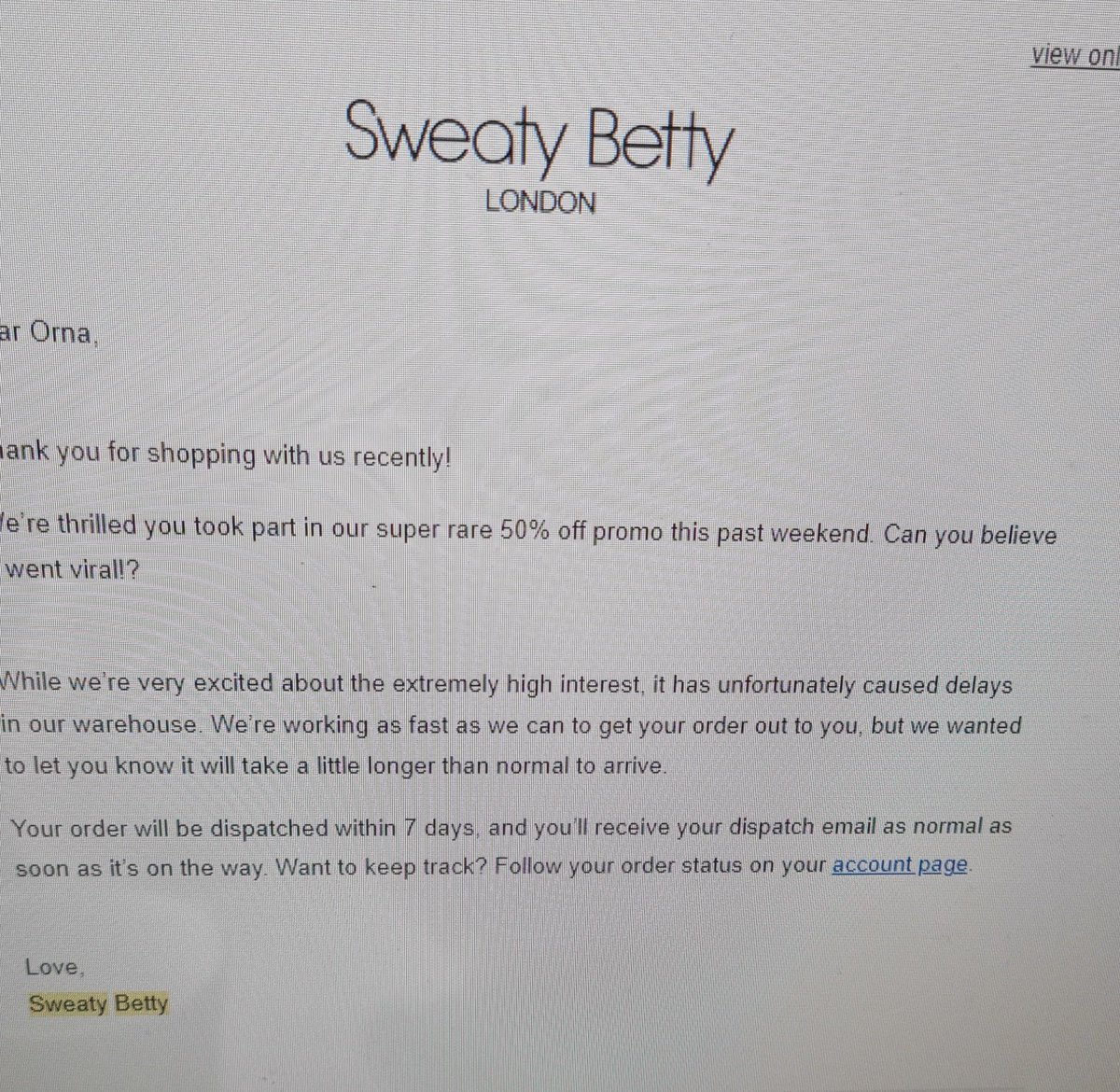 orna_walsh's tweet photo. @brownthomas bad marketing! Hold your head up high and honor it like #swettybetty.  You offered, we purchased. https://t.co/FFhmyPFse3