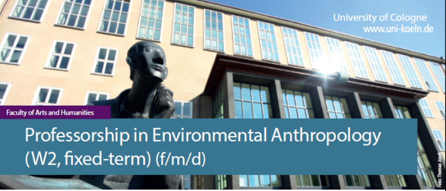 CologneEnvHums's tweet photo. We're growing! MESH is looking for a new colleague: 
5 Year W2-professorship in Environmental Anthropology, starting 2023. Find out more and share:  https://t.co/EEER6k09l8 https://t.co/9Re2KcpUIo