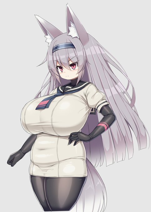 創作、ぽっちゃりロリ爆乳狐っ娘ちゃん 