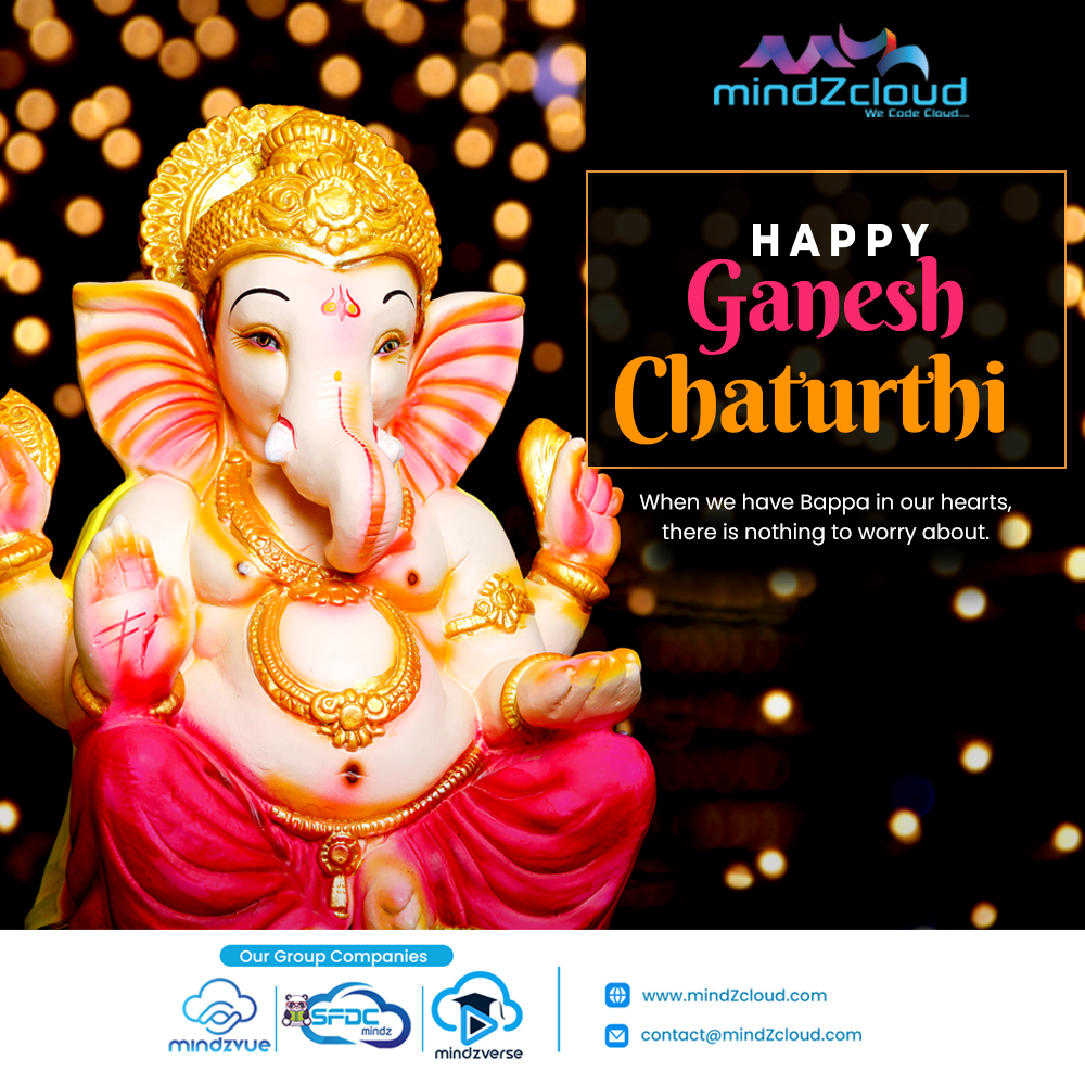 MindZcloud's tweet photo. The mindZcloud Group wishes you a Very Happy Ganesh Chaturthi.
#Ganeshchaturthi #Ganeshfestival #MZ #mindZcloud #mindZvue #MZEnterprise https://t.co/Kd5stBhzS7