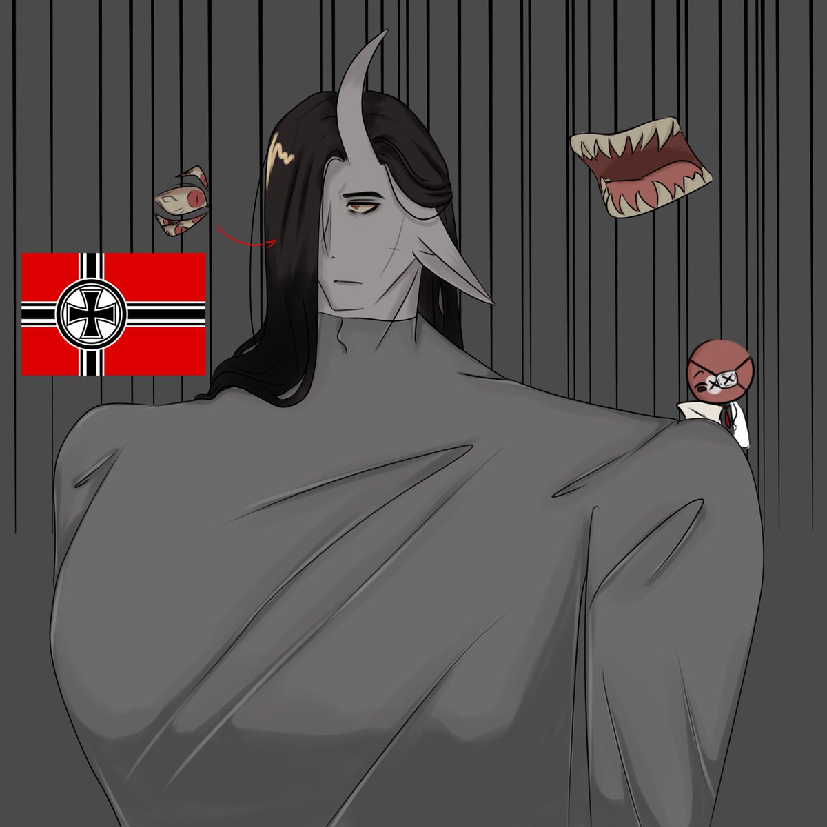 Thida2ap's tweet photo. #countryhumansnazi #countryhumans
#countryhuman
#countryhumansreich 
#ibisPaintX https://t.co/KhUhdnC9wU