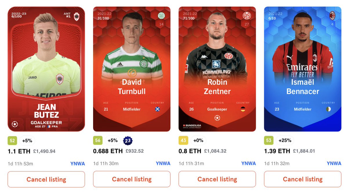 🚨 DEADLINE DAY DEALS 🚨

Looking to shift these today 💸

Listed price total 3.978 Ξ
Bulk deal 3.6 Ξ

If I sell seperately for over 3.7 Ξ combined, I'll give away my other prizes from yesterday (SR Sasaki, Rare Van de Streek &amp; Ltd Gullit) to 3 random winners that retweet this!