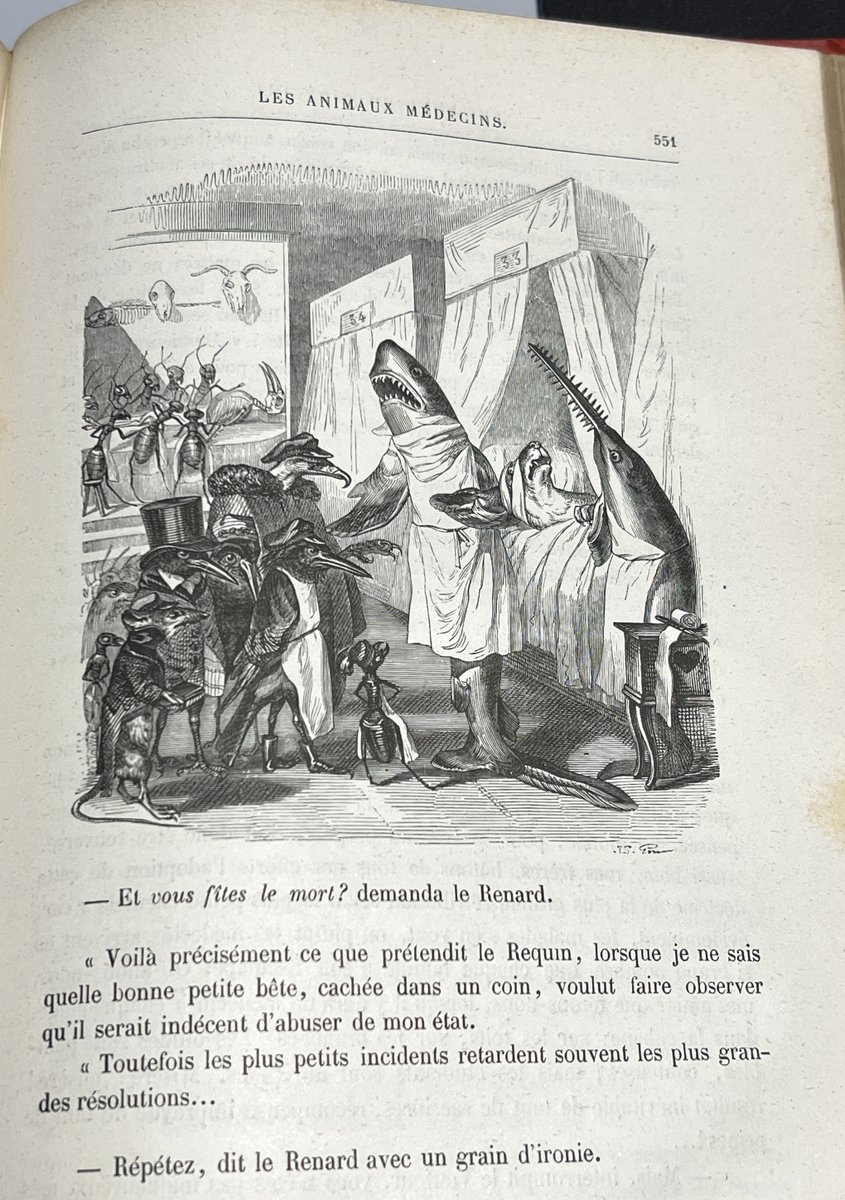 19世紀前半のフランスで活躍した風刺画家、J.J. Grandvilleの画風が最高なんですよ。本当に絵が上手い……素晴らしき鳥たち……。 