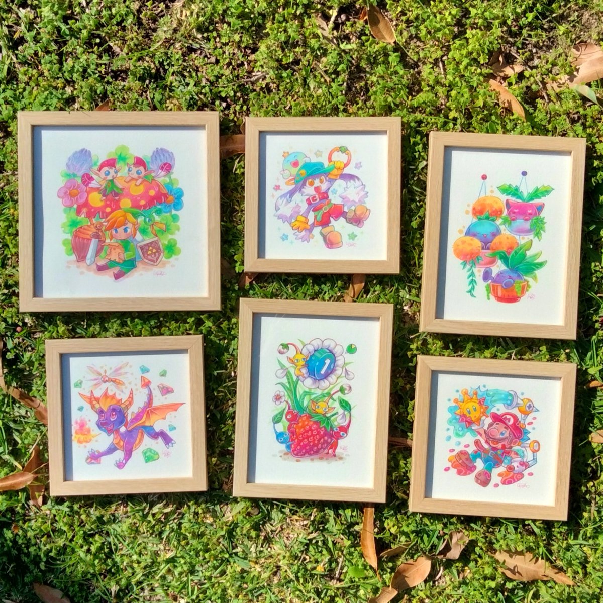 fleffie's tweet photo. "Game Friends" Series 2 collection of original paintings! 🎨🖌️ Come see them this Saturday at Pixel Expo 2022!
#mypixel #paintings #watercolour https://t.co/PZfXBPGQD5