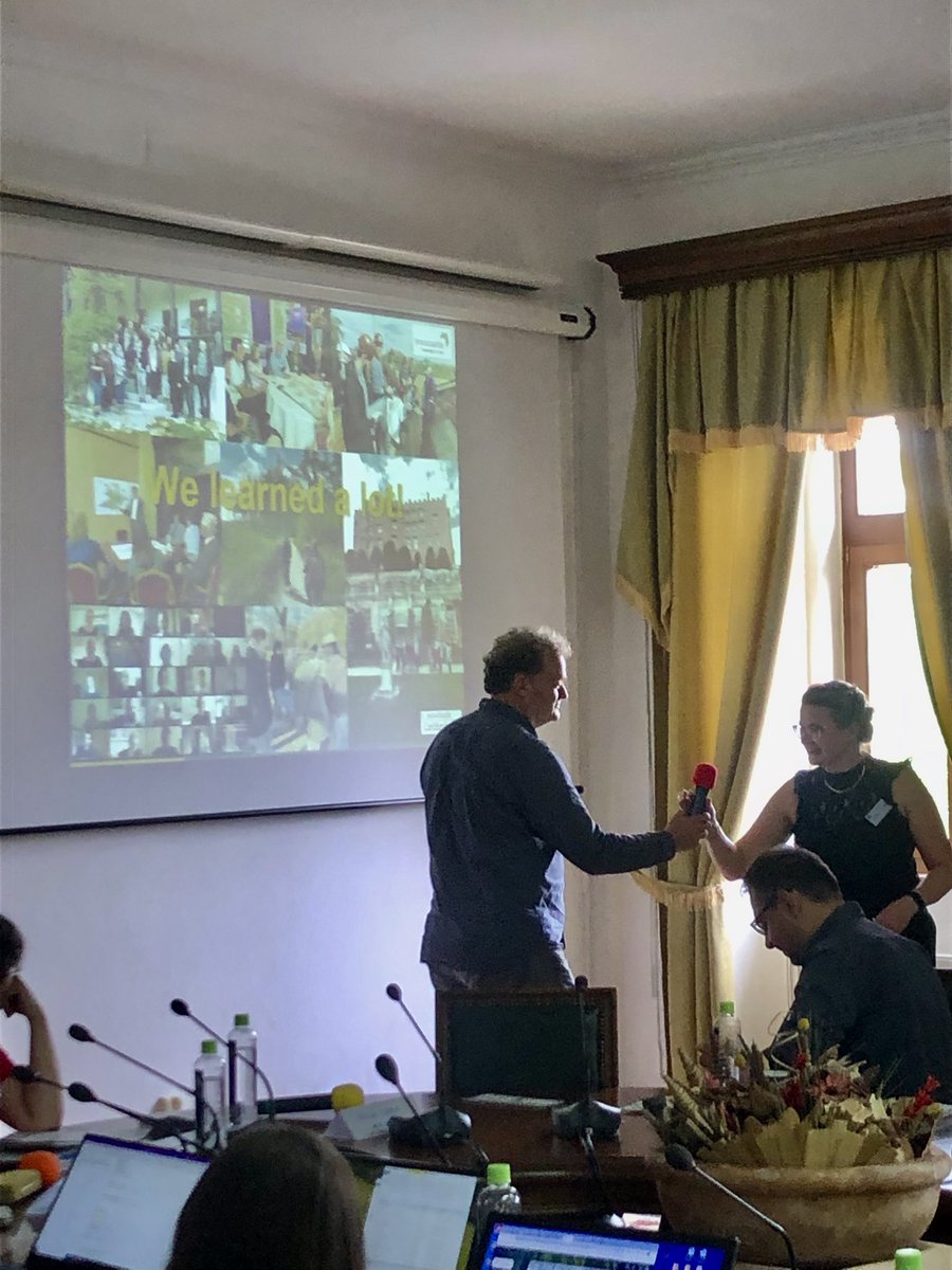 Thank you @Elyze_Storms of @geldersgen &amp; Paul Thissen of <a href="/provgelderland/">Provincie Gelderland</a> for the presentation and the constant enthusiasm for treating heritage in the context of their landscape! Great having you as a strong knowledge partner and an example in leading partnerships in Innocastle!