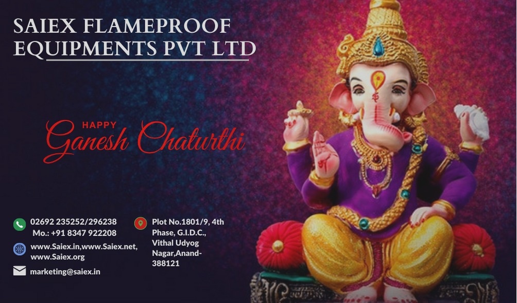 SaiexPvt's tweet image. Happy Ganesh Chaturthi....

#flameproofenclosure #flameproof #flameprooflight #flameprooflighting #manpower #bpcl #ongc #hazardous #saftyfirst #explosionproof #chemicalindustry #pharmaindustry #oilandgasindustry #gem #manufacturing #quality #industrialdesign