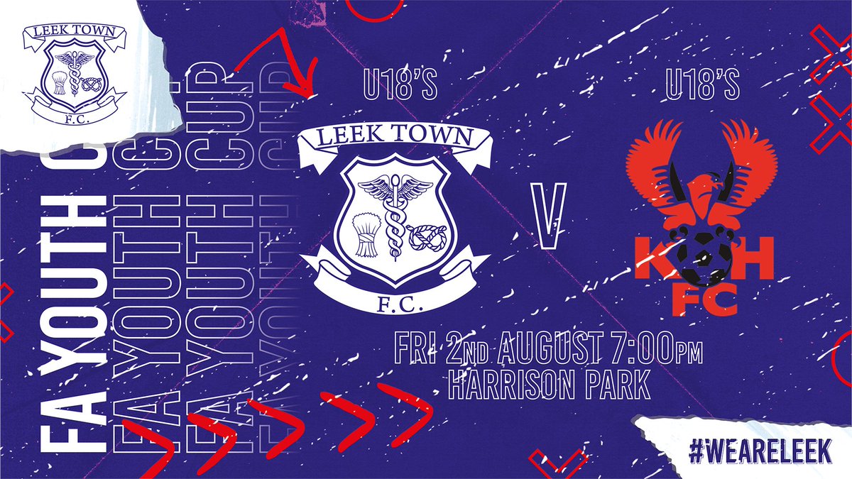 A busy week at Harrison Park with an FA Youth Cup tie on Friday night

🆚 Kidderminster Harriers U18s
🗓 Friday 2 Sep
⏰ 7pm
📍Harrison Park ST13 8LD
🍔 Bar &amp; Cafe
🎫 Adults £5 Conc £3 U18s £1

Tickets ⬇️
ow.ly/U7Ql50Kwp6u