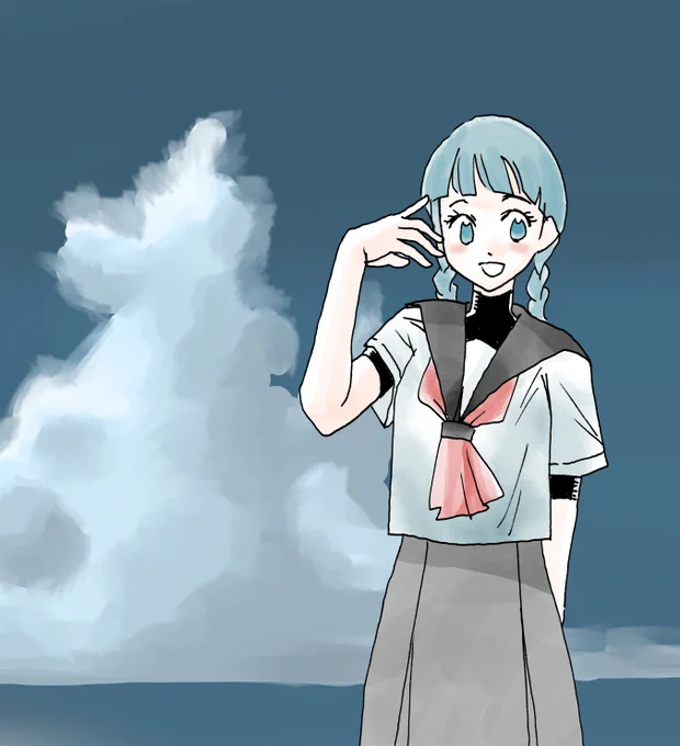 雲があまりにもだったので直した。 