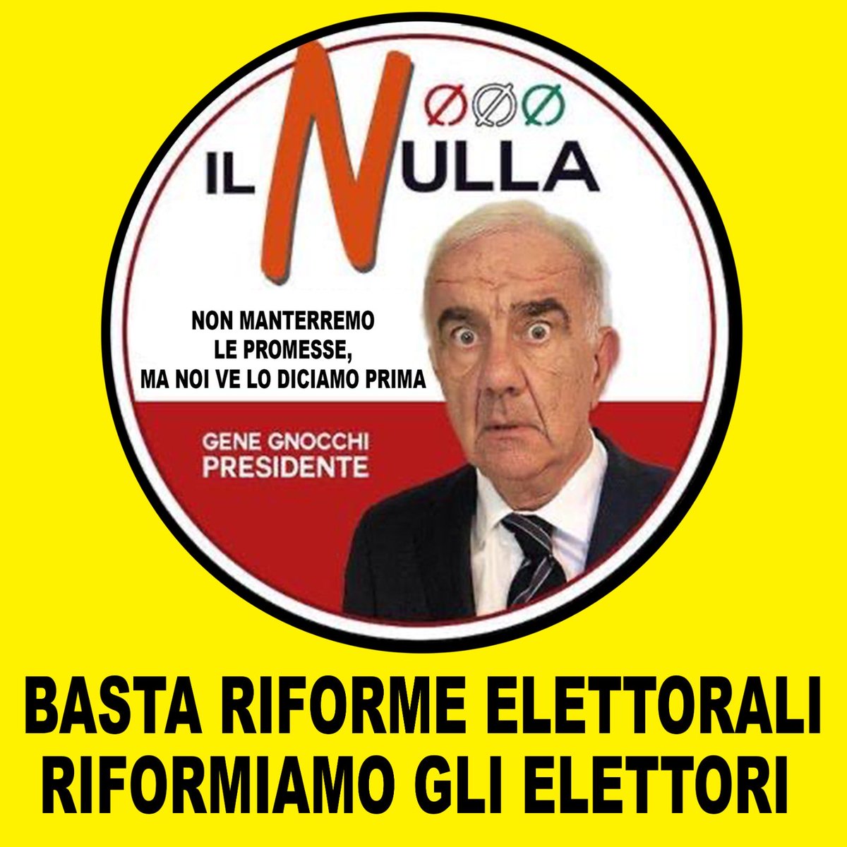 Scegli il Nulla! Non solo non abbiamo idee. Nemmeno ci sforziamo per farcele venire!!!! #31agosto #IlNulla