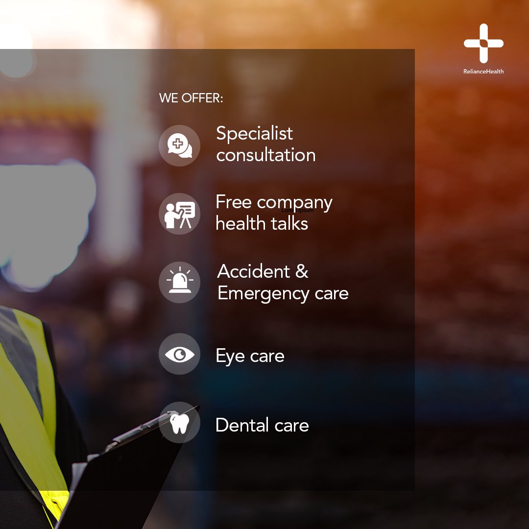 RelianceH_ng's tweet photo. We offer healthcare plans for you and your employees across all states in Nigeria.
Click here to learn more: https://t.co/qdUUvmjeyY
#Health #Healthcare #HealthTech #RelianceHealth #HealthInsurance #Nigeria #9ja #MedTwitter #OilandGas #HumanResources #HR https://t.co/jyFVdETdSD