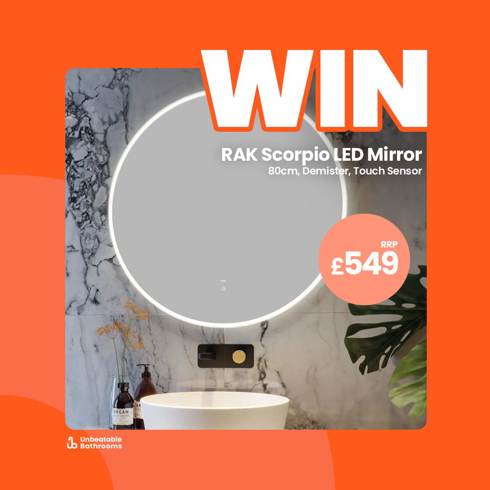 UnbeatableBath's tweet photo. We're giving away a stunning RAK Scorpio LED Mirror! Will you be our lucky winner?🤞To enter:

🟠 Follow us (@UnbeatableBath)
🟠 Like + Retweet this post
🟠 Comment "WIN"

Ends 29/09. UK, 18+. T&amp;Cs: https://t.co/uRB8PTc5Sj

#Giveaway #Win #Competition #Bath https://t.co/7l82XjPxvg
