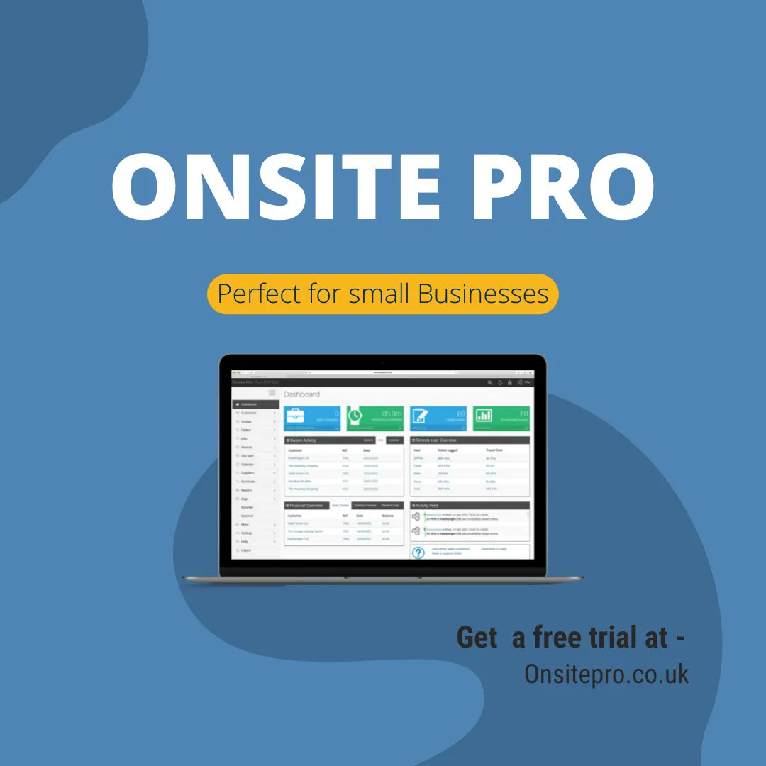 Go get a trial at Onsitepro.co.uk today!
#SmallBusiness #plumbers #Engineering