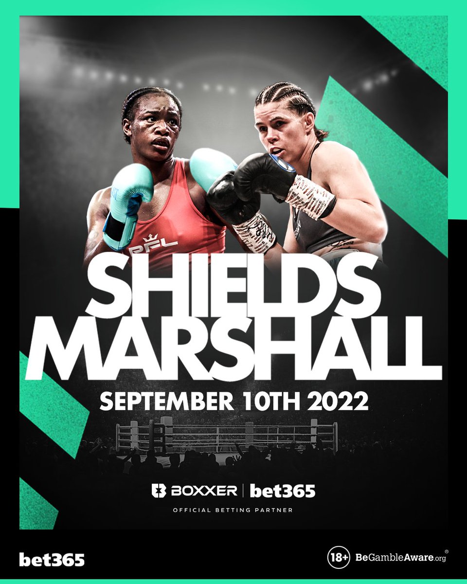 bet365's tweet photo. 👊 𝟭𝟬 𝗗𝗔𝗬𝗦 𝗧𝗢 𝗚𝗢.

Claressa Shields and Savannah Marshall battle #ForLegacy.

@boxxer | @bet365 | #ShieldsMarshall https://t.co/WB0Pcpnz0r