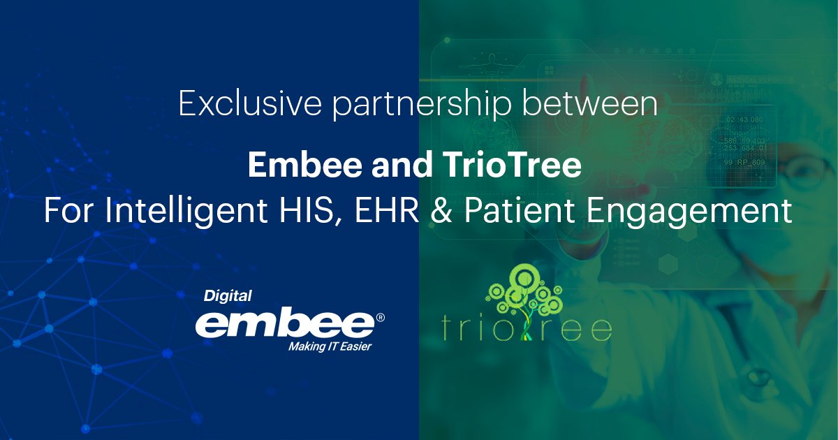 NoventiqGCC's tweet photo. Proud to announce our exclusive partnership with @TrioTreeTech - leading provider of Intelligent HIS, EHR, and Patient Engagement Solutions. This partnership aims to transform healthcare establishments become paper-lite through effortless and efficient patient care &amp; engagement. https://t.co/fJrjVk4SUc