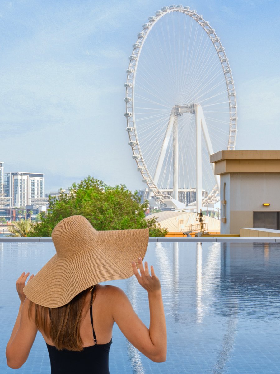 JAresorts's tweet photo. Soak in a grand views of JBR and Ain Dubai from our perfectly located infinity pool at JA Ocean View Hotel.
#JAResorts #MyJAMoment #summer #summer22 #infinitypool #JAOceanView #jbr #jbrdubai #jbrbeach #aindubai #bluewaters #travel #dubai #mydubai #visitdubai #DubaiDestinations https://t.co/KF0y97dTvh