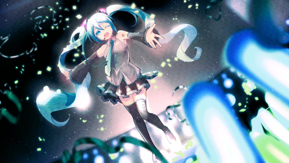 初音ミク 「お誕生日&15thおめでとうございます!#初音ミク #初音ミク15th #初音ミ」|壱十九 / illustratorのイラスト