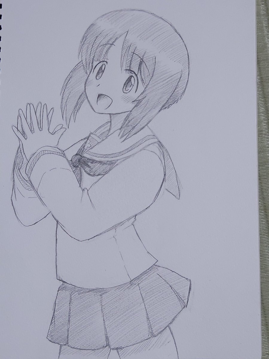 昨日一昨日の大洗で描いたもの。
麗羅さん、みほ、忍ちゃん、そど子。
まあ1泊では描いた方かもw 