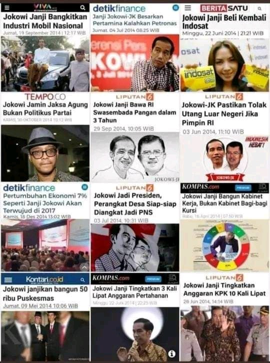 Ini daftar yg di janjikan sendiri dan dia ingkari sendiri tanpa rasa malu. #miris #PresidenPenipuRakyat