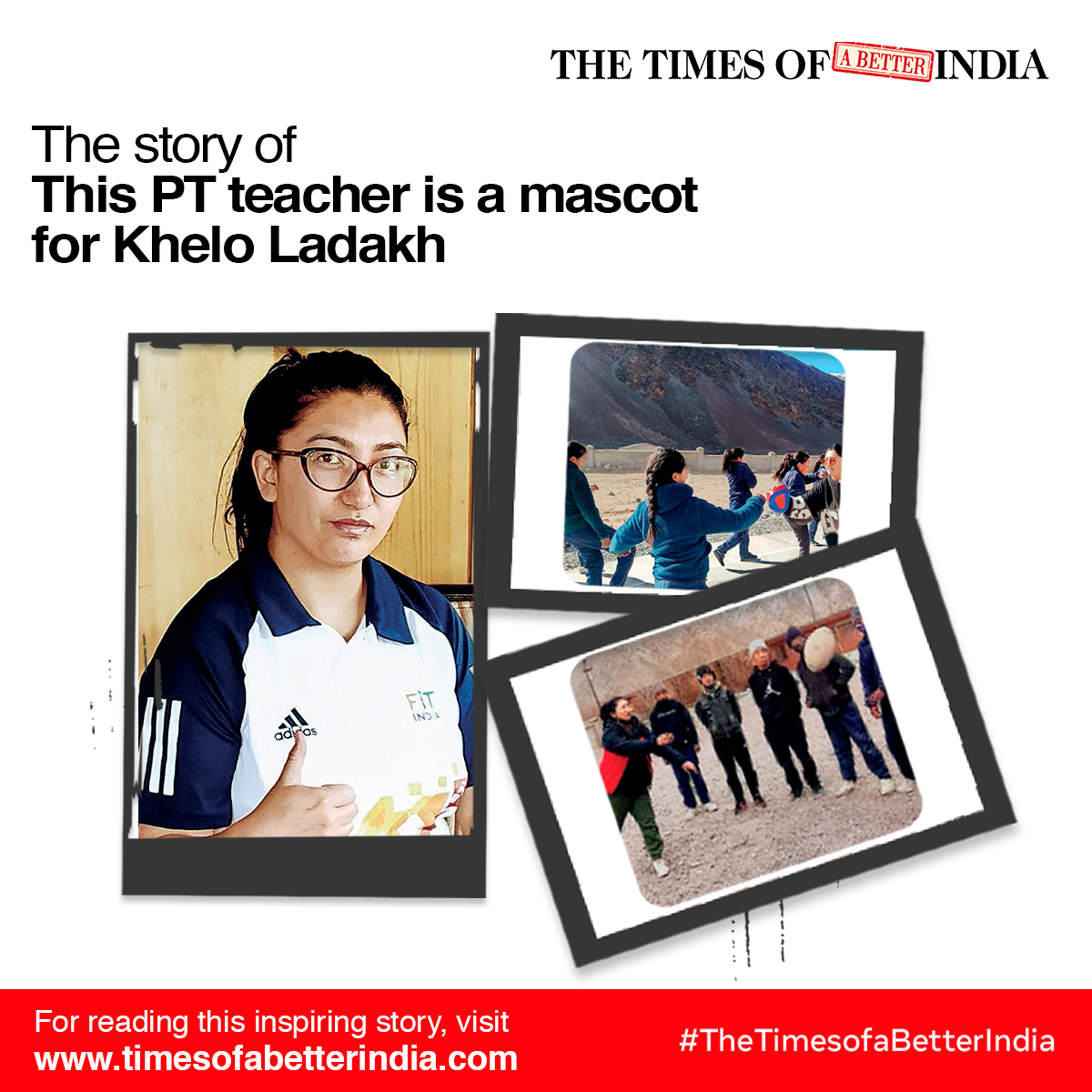 Shahnaz Parveen has been a driving force behind the sports revolution in Ladakh, be it football & rugby or lesser-known sports like Ice-Stock & Pancak Silat. Read more about this inspiring physical education teacher bit.ly/MascotForKhelo… #TheTimesofaBetterIndia