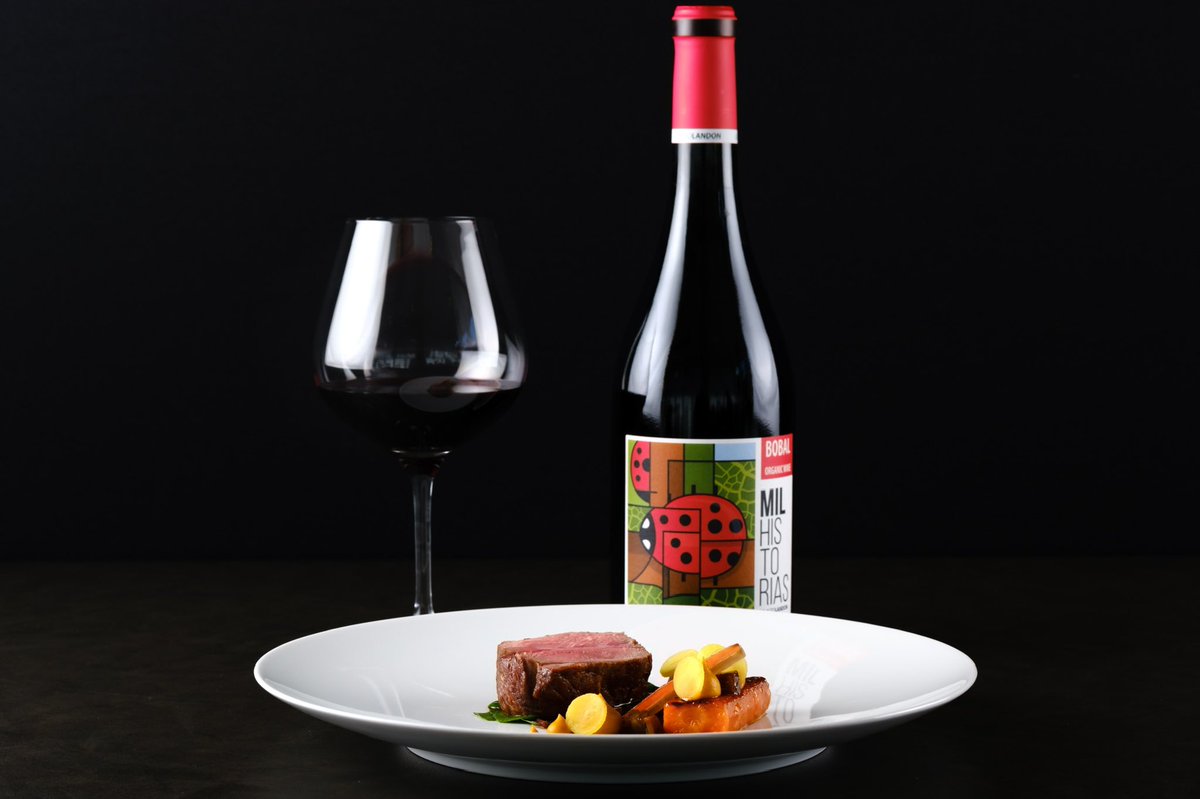 There are still tables for lunch this weekend - how about this as a main? Cumbrian Lamb, glazed carrot, rainbow chard and a sauce of lamb breast washed down with a glass of MilHistorias Bobal, Altolandon Viñedos y Bodega #lunch #tastingmenu