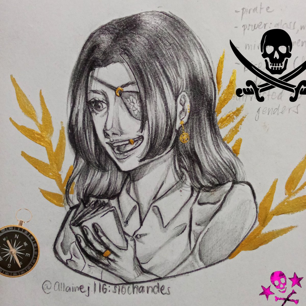 siochandes's tweet photo. Zaranah🏴‍☠️🦜

#sketch #OC #originalcharacter https://t.co/iqnM7EdnVU