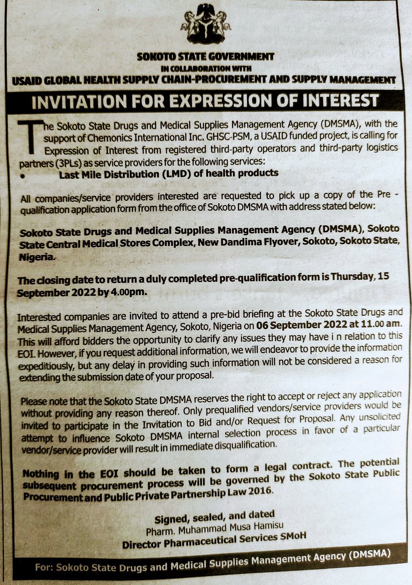 For in interested transporters