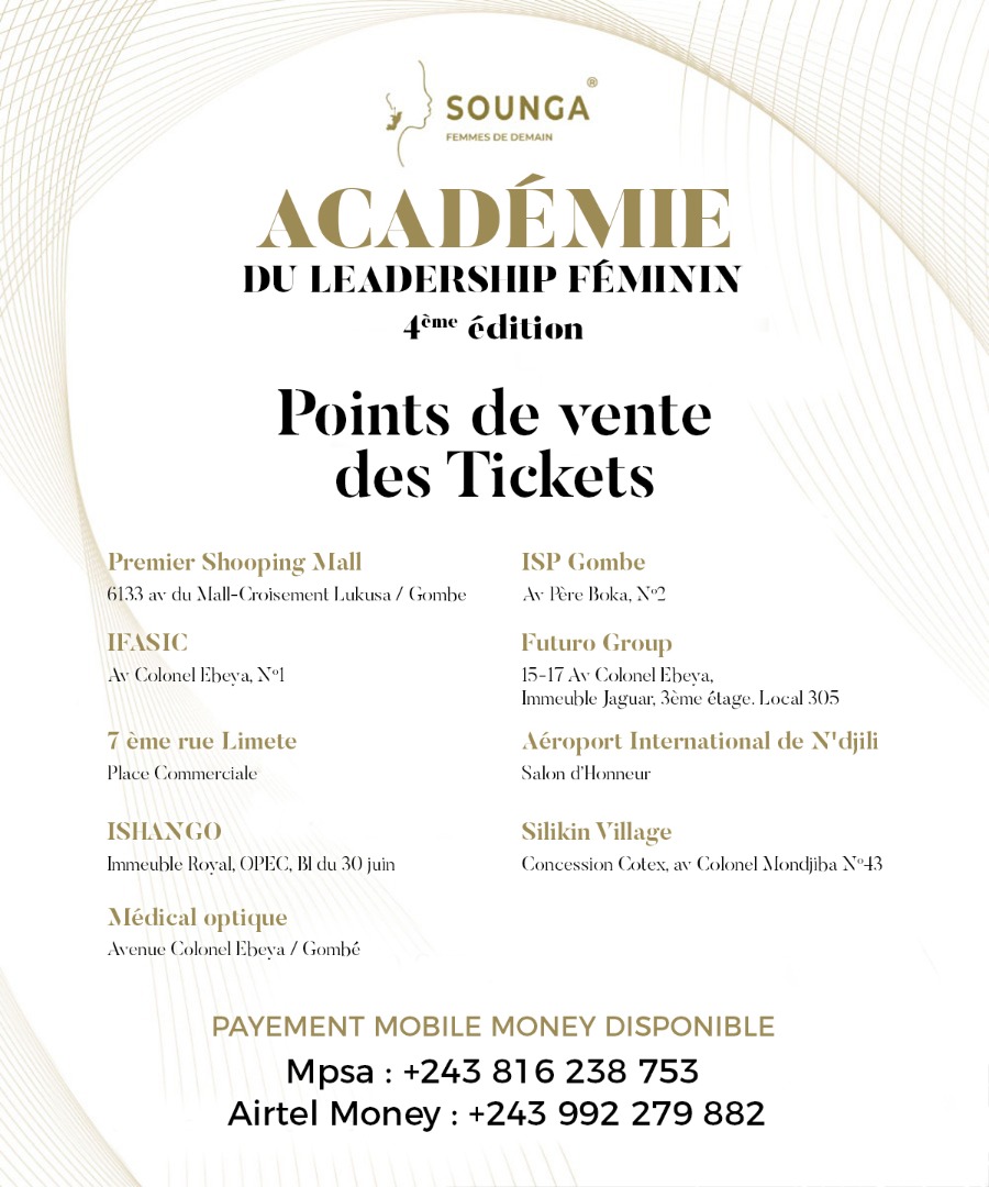 KevineTambwe's tweet photo. L'Academie de leadership Féminin s'ouvre à #Kinshasa_RDC
Chèrs #Leaders et #entrepreneurs, voici une occasion #extraordinaire pour encore mieux #apprendre, #échanger et se #connecter avec Des personnes #d'impacts #motivantes et obtenez une certification à la fin du programme. https://t.co/LW70gTi1wA