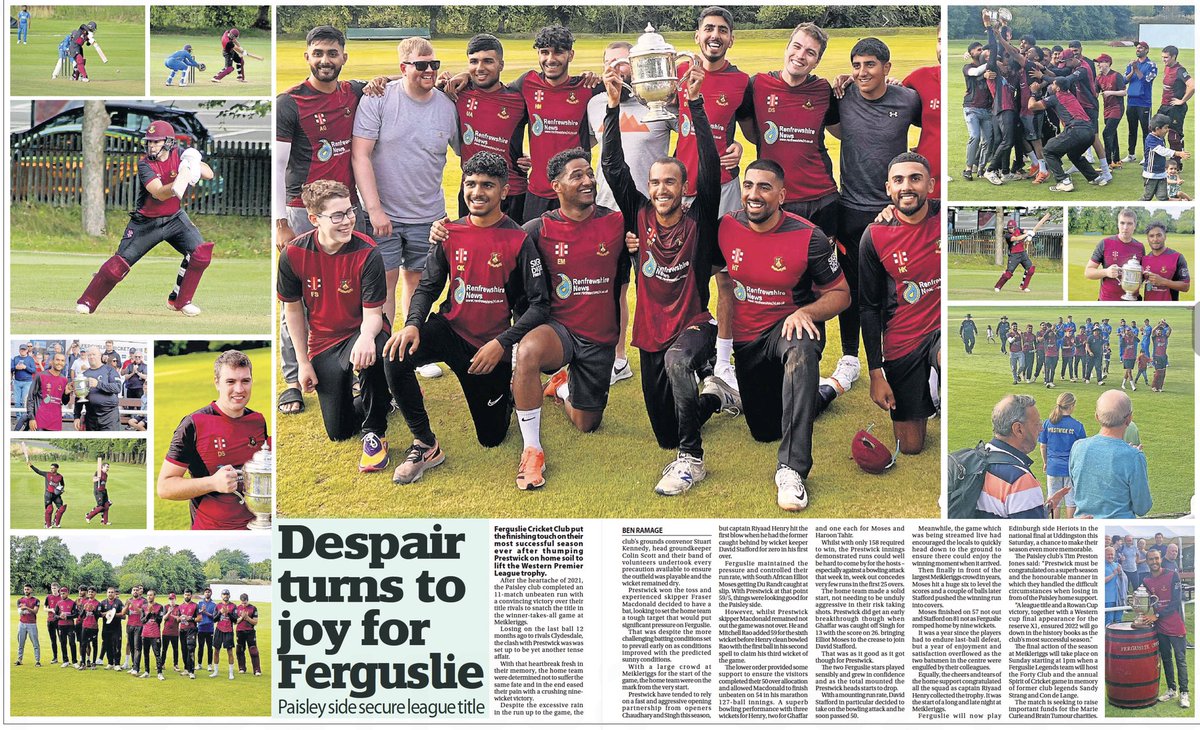 ScottyCricket's tweet photo. @PDESports on @FerguslieCC winning @WDCUcricket title  v @Pwick_Cricket @RiyaadHenry13 @QasK22 @HaroonT__ @dstafford_21 @JameyC1900 #ElliotMoses @Taimoormufc11 @ranaomerhussain #AdilGhaffar @TimPrestonJone1 @alistair_aj @ChippyB1964 @RodgerHamish @StewartGilmour1 @iainkennedy187 https://t.co/lu8KODvCYx