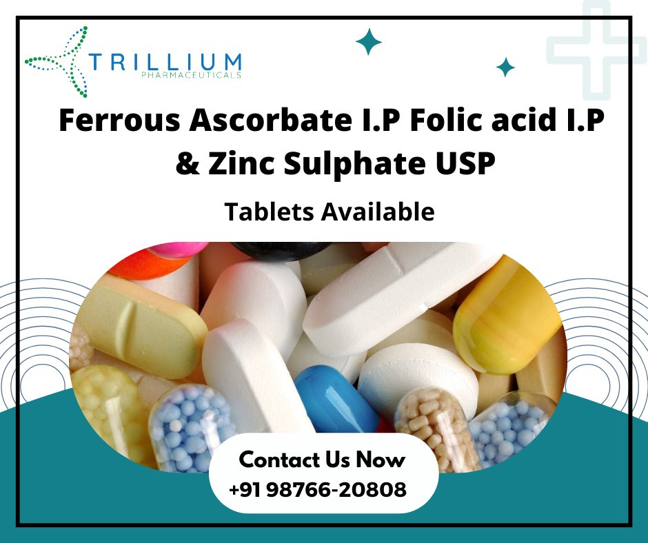 Baljind34142878's tweet photo. Place your order at +91 98766-20808. Get up to 10% off. Hurry Up...
Ferrous Ascorbate I.P Folic acid I.P & Zinc Sulphate USP Tablets are available at the best price.
#tablets #multivitamin #multivitamins #multivitamintablets #multivitaminas #tabletsamsung #multivitamine https://t.co/elcuzuciPN