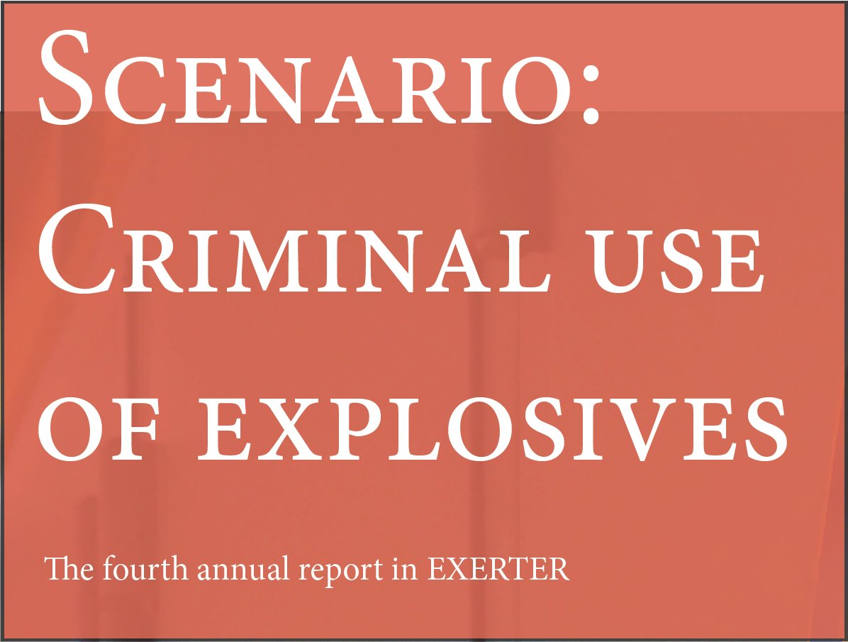 NEW: EXERTER report highlights the outcomes from the work with scenarios involving criminal use of #explosives. Developed with <a href="/INTERPOL_CBRNE/">INTERPOL CBRNE</a> &amp; <a href="/FOIresearch/">FOI</a>, using 'UrbanAware' technology, it presents findings of counter attack domains &amp; analyses on future possibilities &amp; needs.