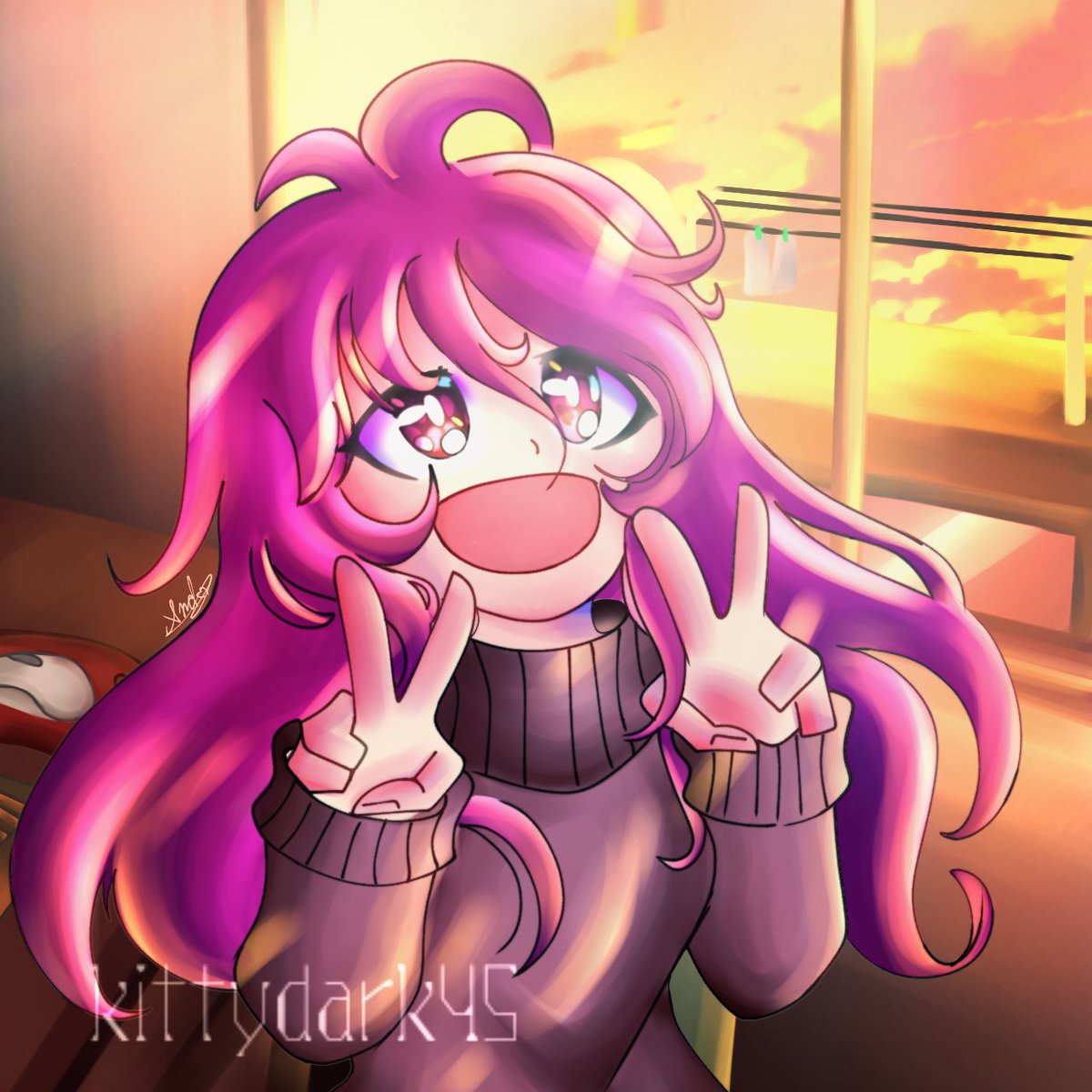Kittydark45's tweet photo. Aliny Otaku 😎👌

Personaje de @Spring_SFC 

#aliny #anime #fanart #dibujodijital #Ilustración #artwork https://t.co/rO5ZConwcH